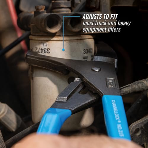 Channellock Oil Filter Plier 215 - Adjustable Slip-Joint, 5-1/2 In Max Dia - 15-Inch - size: 15 inch