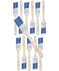 Bates Angle Paint Brushes - 1.5-Inch, 12 Pack, Treated Wood Handles for Walls, Furniture & Stain - color: Wood Handle Angle, size: 12 Pack, 1.5"