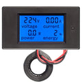 HiLetgo Digital Multimeter AC 80-260V 100A PZEM-061 LCD Display Digital Current Voltage Power Energy Multimeter Ammeter Voltmeter with Current Transformer CT - style: AC 80-260V 100A