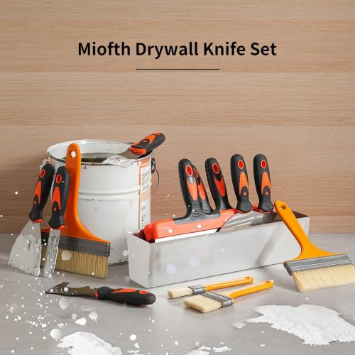 14Pcs Drywall Knife Set, Mud Pan for Finishing and Patching
