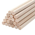 Wooden Dowels Round Wood Dowel Rods 3/8 x 15 Inch, 20PCS Macrame Dowel Wooden Sticks for Crafts, Unfinished Hardwood Sticks for Arts and DIYers, Crafting, Tiered Cake Support and Wedding Ribbon Wands - size: 3/8"×15"-20PCS