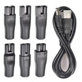 Universal Replacement 7PCS USB 5V Charger Cable, Compatible for Electric Hair Clippers, Beard Trimmers, Shavers, Beauty Instruments, Desk Lamps, Purifiers. (1)