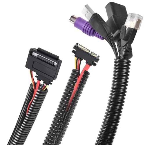 25 Feet 3/4" 19mm Split Wire Loom Conduit Polyethylene Tubing Black Color Sleeve Tube - color: 3/4" (19mm), size: 25 ft