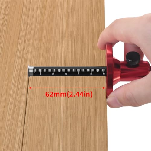 Wheel Marking Gauge, European Style Wheel Marking Gauge Aluminum Alloy Scriber Woodworking Mortise Parallel Scribing Tool Wood Scribe Tool For Carpenter