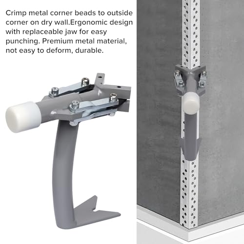 Magisale Corner Bead Tool for Drywall Installation - Iron Corner Clincher Fixture & Crimper with Angle Clamp, Easy to Use & Secure Corner Fixing Tool (Professional Grade)