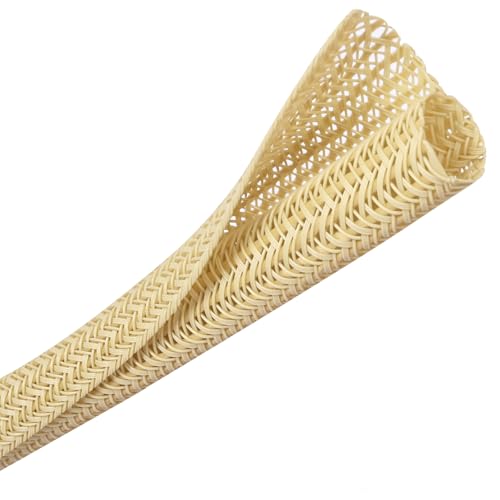 Cable Management Sleeve, Split Design, 10FT - 1 Inch, Beige - color: Beige, size: 1"-10ft