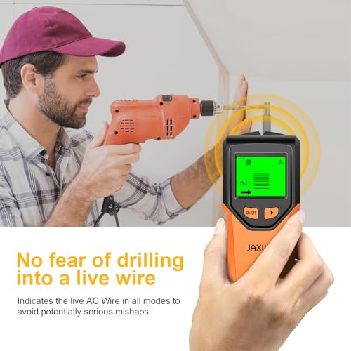 Stud Finder Wall Scanner - 5 in 1 Stud Finder Tool w/Smart Chip and HD LCD Display, Stud Detector Beam Finders for the Center and Edge of Wood AC Wire Metal Studs Joist Pipe (Onion) - color: Onion