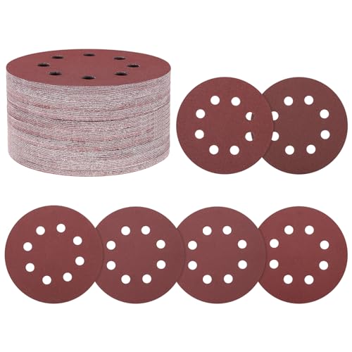 30Pcs Sanding Disc 5Inch 8 Hole Hook and Loop Sanding Paper - size: 5 Inch(100/150/180/240/320/400 Grit)