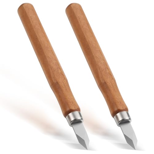 2 Pack Woodworking Marking Knife, Wood Marking Knife Dual | Bevel Striking Knifes, Wood Carving Kit Scribing Tool For Diy Sculpture Carpenter Experts Beginners