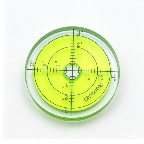 60mm Pure Glass Universal Horizontal Bubble Level Instrument Level Bubble Beads with （green） - color: High Temperature（pure Glass Green）