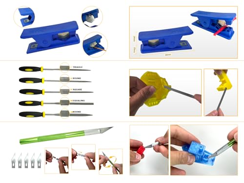3D Printer Tool Kit Essential with Cutter,Caliper, Scraper, Drill & Deburring Tool for Removing, Smoothing, Finishing and Drilling (132 3D Printing Tool Kits)
