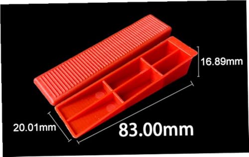 300pcs Tile Leveling Wedges, Reusable Tile Leveling System Tile Wedges for 1/8", 1/16", 1/12", 1/32" Spacers Tile Leveler Installation