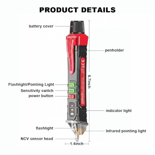 Non Contact Voltage Tester AC 12-1000V Voltage Detector