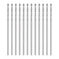 HARFINGTON 12pcs Micro Jobber Twist Drill Bits #63 0.9mm / 0.0354" High Speed Steel HSS Mini Drilling Bit Tool for Stainless Steel Aluminum Wood Plastic - size: 0.9mm