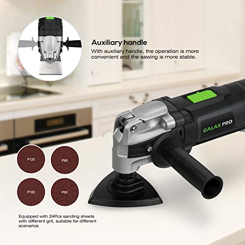 GALAX PRO Corded Oscillating Multi Tool Kit 3.5A with 30Pcs Accessories - style: 3.5 Amp
