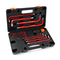 13-Piece Jumbo SAE Hex Key Set (1/16” – 5/8”) – Extra Long Arm Ball End Allen Wrenches – Heavy Duty CR-V Steel L-Keys for Automotive, Industrial & Machinery Repair - style: SAE 1/16”-5/8"