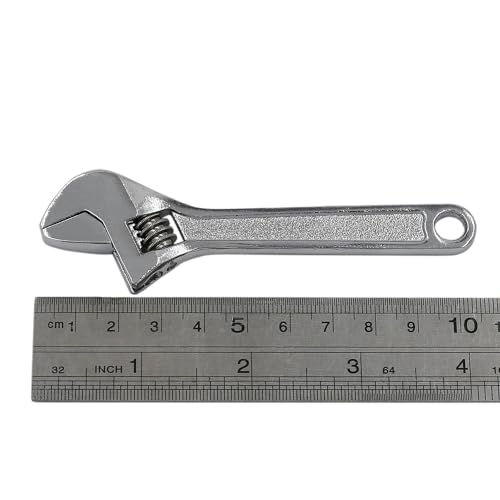 4 inch Small Adjustable Wrench Silver, Mini Size Spanner, Tiny Tool - color: Silver, size: 4"