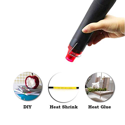 Bubble Removing Tool for Epoxy Resin and Acrylic Art, DIY Glitter Tumblers, Specially-Designed Heat Gun for Making Acrylic Resin Travel Mugs Tumblers to Remove Air Bubbles (Black) - color: Black