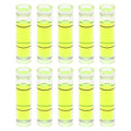 HARFINGTON 10pcs Small Cylindrical Bubble Level Vials 7x26.3mm PMMA Mini Horizontal Bubble Spirit Level Measuring Layout Tools for RV TV Picture Frame Hanging Tool Leveler - size: 26.3mm