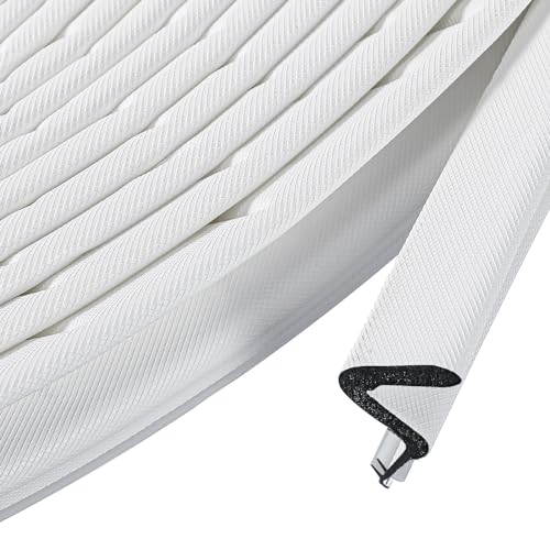 BBTO Weather Stripping Door Window Seal V-Shaped Foam Kerf,26 Feet,White - color: White, size: 26 Feet
