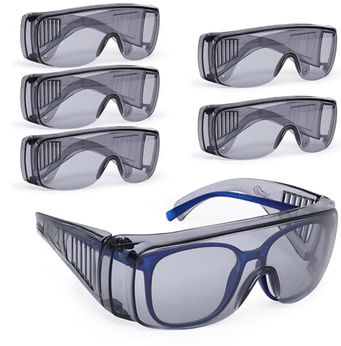 SAFE HANDLER Diamont Vented Over Glasses Safety Glasses - color: Gray