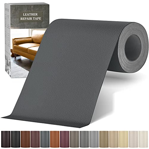 Leather Repair Tape, Self Adhesive Leather Repair Patch Kit Dark Grey - color: Dark Grey, size: 4x 63 inch