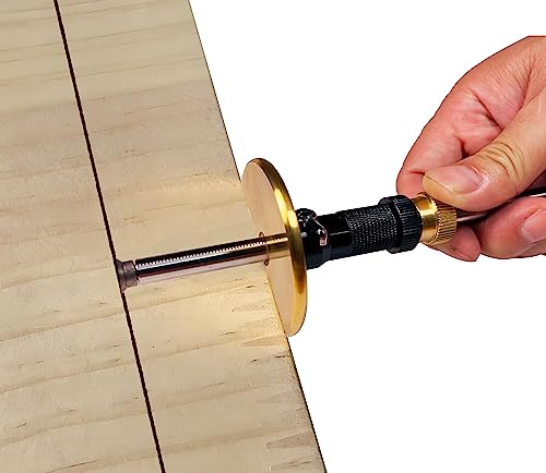Dovetail Jig & Wheel Marking Gauge Set-Precision Woodworking Tools with Micro-Adjustment, Includes 2 Cutters + Pencil & Anodized Aluminum Jig for Dovetail Join Carpentry & DIY - color: Black