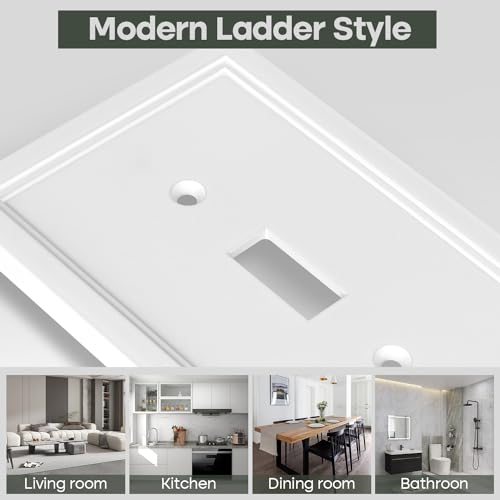 4 Pack White Decorative Single Toggle Light Switch Cover Plate - size: 1 Gang Single Toggle