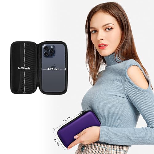 iMangoo Travel Essential Electronics Organizer Charger Case Carrying Pouch - color: Purple, size: Small