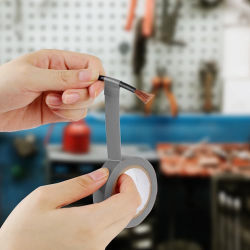 Romeda 9 Pack Electrical Tapes, Electrical Tape Water, Sun, and Oil Resistant, Electrical Tape is Suitable for Most Domestic, Commercial, and Industrial environments - Gray - color: Grey