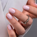 CurvLife Extra Short Square Press On Nails, Ivory Kiss Nude White, Soft Gel - color: B7 -Ivory Kiss