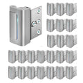 Home Security Door Lock, 3 Pack Childproof Door Reinforcement Lock,Upgrade Flip High Night Lock to Defend Your Home Kids (24, Silver) - color: Silver