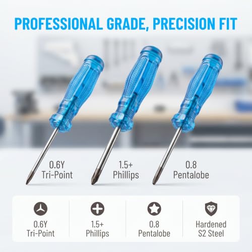 Spudger Pry Tool Kit 7 Piece Opening Tool, Plastic & Metal Spudger Tool Kit, Ultimate Prying & Open Tool for iPhone, Laptop, iPad, Cell Phone, MacBook, Tablet, Computer, Electronics Repair - size: 7-in-1