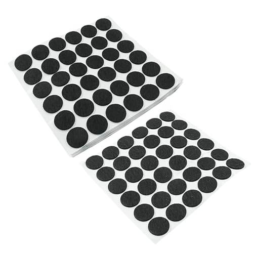 Bivethoi Self-Stick Round Felt Furniture Pads, 0.7"/18mm, Black, 180pcs - size: 0.7" Round 180 pcs