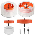 6-1/4+4-1/4 inch Hole Saw for Recessed Lights with Dust Bowl Catcher, 2pcs - size: 6-1/4+4-1/4 inch