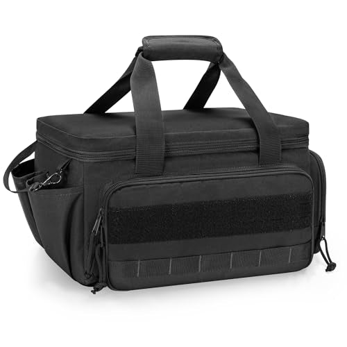 Rexmica 14-Inch Tool Bag Tool Storage Organizer Tactical Range Bag, Black - color: Black