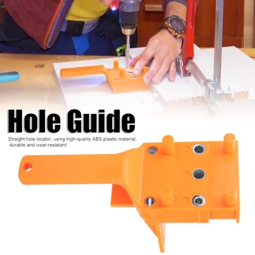 41Pcs Drill Hole Locator Kit - Adjustable Woodworking Jig with 6/8/10mm Drill Bits and Dowels for Precision Carpentry Projects