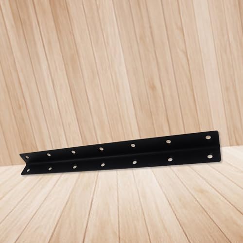 Long L Bracket,ULIFESTAR Black Corner Brace Brackets,Stainless Steel Corner Brackets,Heavy Duty Shelf Bracket,Metal Right Angle Bracket for Wood,325*27mm/12.8*1.06''2 PCS - size: 325*27mm/12.8*1.06''