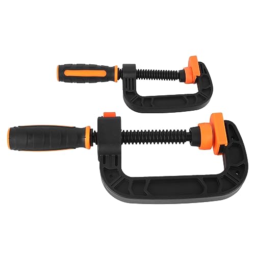 Plastic C Clamp, 2Pcs Quick Grip C Clamp Rapid Release Button for Household Clamping Projects, Pwshymicum1vaq6xz