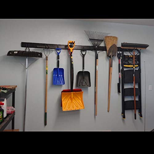 Ultrawall Tool Storage Rack, Garden Tool Organizer Wall Mount with 9 Hooks