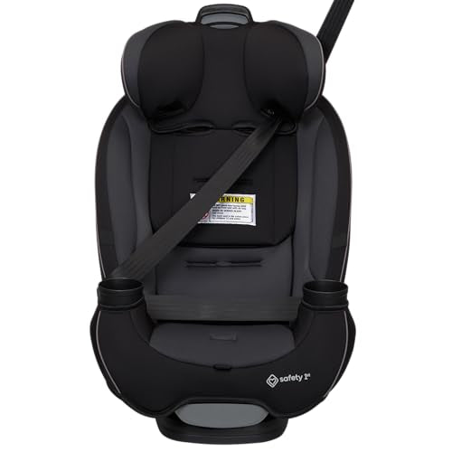 Safety 1st Grow and Go All-in-One Convertible Car Seat, Rear Facing, 5-40 lbs, Forward Facing (30–65 lbs), High Back Booster Seat 40-100 pounds, Black Phantom - color: Black Phantom, style: Original