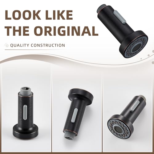 Angle Simple Kitchen Faucet Head Oil Rubbed Bronze, Sprayer Replacement - color: Oil Rubbed Bronze