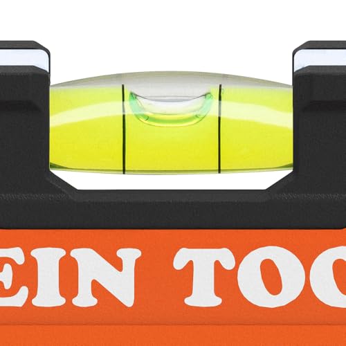 Klein Tools 93524 24-Inch Box Level, 2-Foot Box Beam Spirit Level, 3 Vials, High Visibility Orange, Aluminum Body - size: 24-Inch