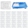 Hysagtek 30 Pcs Paint Tray Liners Disposable 18 Inch Paint Roller Tray Liners Paint Pan Liners Plastic Paint Pan Cover for House Walls Ceilings Painting
