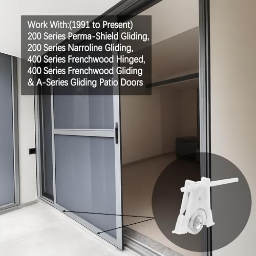 2 Pack Sliding Screen Door Lower Rollers, Nylon Replacement Wheel