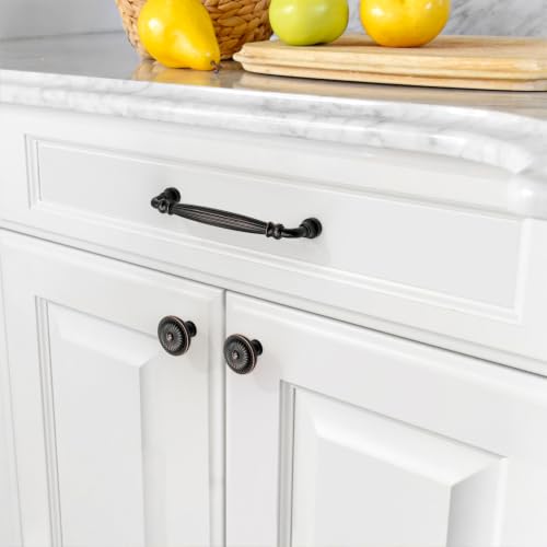 Asidrama 10 Pack Oil Rubbed Bronze Kitchen Cabinet Knobs - color: Oil Rubbed Bronze, size: Single Hole Knob