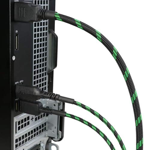 25ft PET Expandable Braided Cable Sleeve 5/8inch(16mm) Pet Braided Cable Sleeve for Audio Video Device Wire Automotive Wire (Black Green) - color: Black Green, size: 16mm"(5/8 inch)