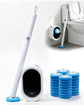 SOPAMI Disposable Toilet Brush with 32 Refills Deep Cleaning Touch Free - size: Blue Sponge