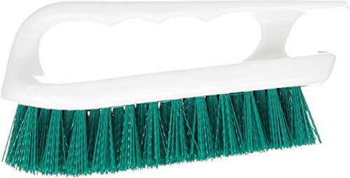 SPARTA 4002409 Ergonomic Iron-Shaped Handle Scrub Brush, 6", Green - color: Green/White, size: 6 Inches (Pack of 1)