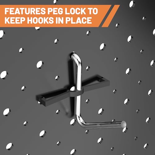 Ultrawall Pegboard Hooks Set, Peg Board Organizer Accessories with Bins